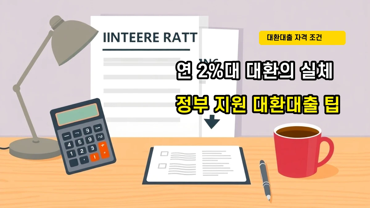 소상공인 금융 부담 완화 방안: 연 2~3%대 대환대출 신청 전략 및 효과 분석