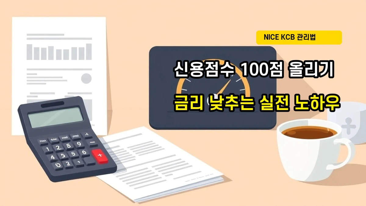 [실전 후기] 개인사업자 신용점수(NICE/KCB) 관리로 대출 금리 1.2% 인하받은 생생한 이야기