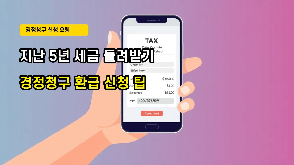 사업자 필수: 고용증대세액공제 조건 및 경정청구 환급 방법