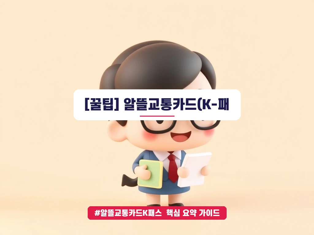 알뜰교통카드(K-패스) 신용카드 혜택 비교 추천 안내 가이드 (클릭 시 원문 이동)
