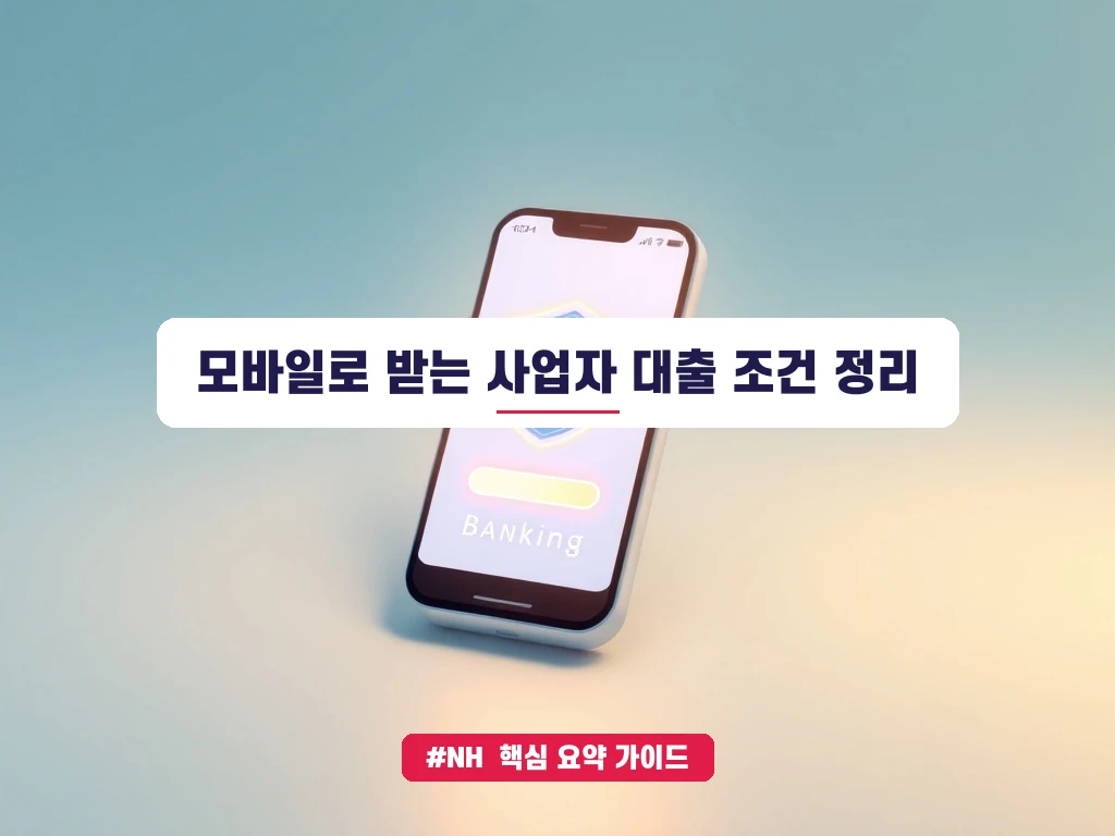 NH e사장님 바로대출 자격 조건 및 한도 조회, 영업점 방문 없이 모바일로 신청하는 법 안내 가이드 (클릭 시 원문 이동)