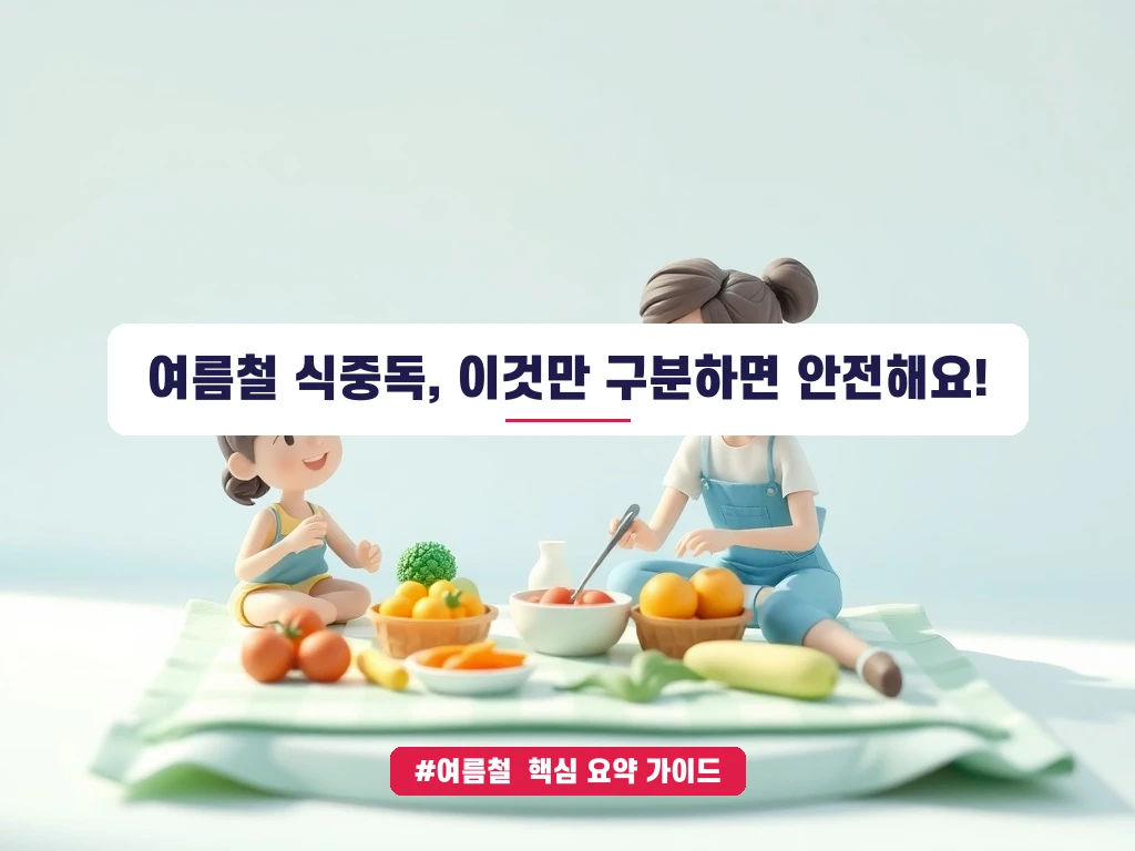 여름철 식중독 초기 증상과 두드러기 발생 시 응급처치 및 피해야 할 음식 안내 가이드 (클릭 시 원문 이동)