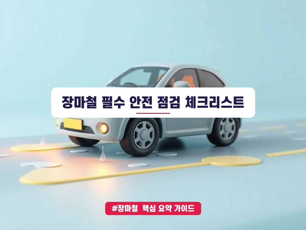 장마철 빗길 수막현상 예방을 위한 타이어 마모 한계선 확인 및 적정 공기압 안내 가이드 (클릭 시 원문 이동)