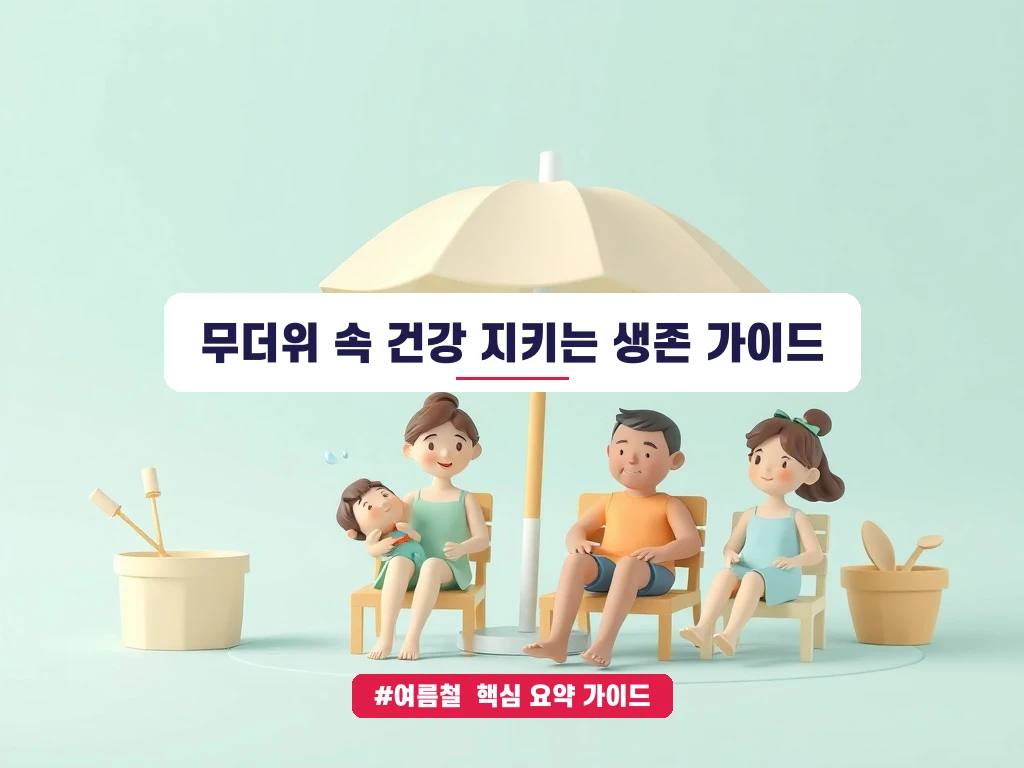 여름철 폭염 대비 꿀팁 안내 가이드 (클릭 시 원문 이동)