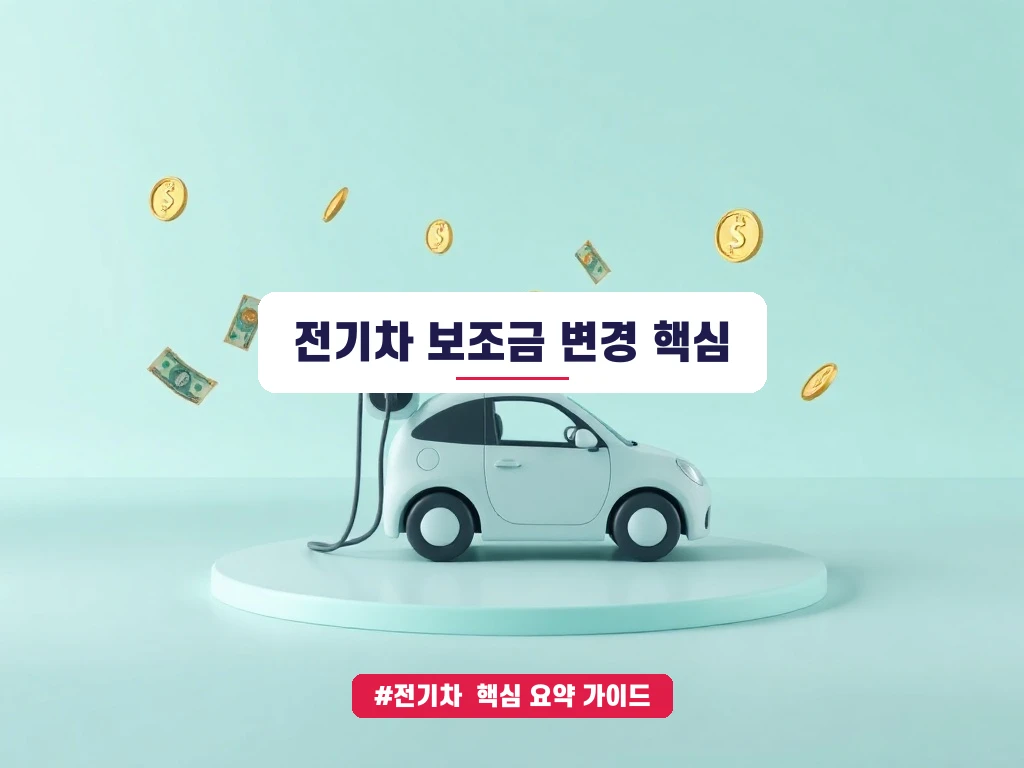 전기차 보조금 변경점 안내 가이드 (클릭 시 원문 이동)